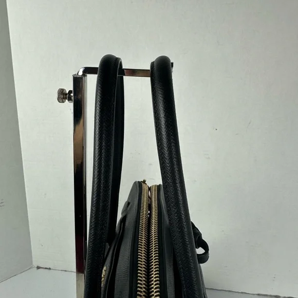 PRADA LEATHER 2-WAY GALLERIA SATCHEL BLK - Picture 8 of 16